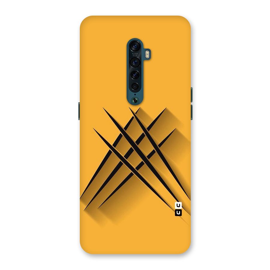 Black Paws Back Case for Oppo Reno2