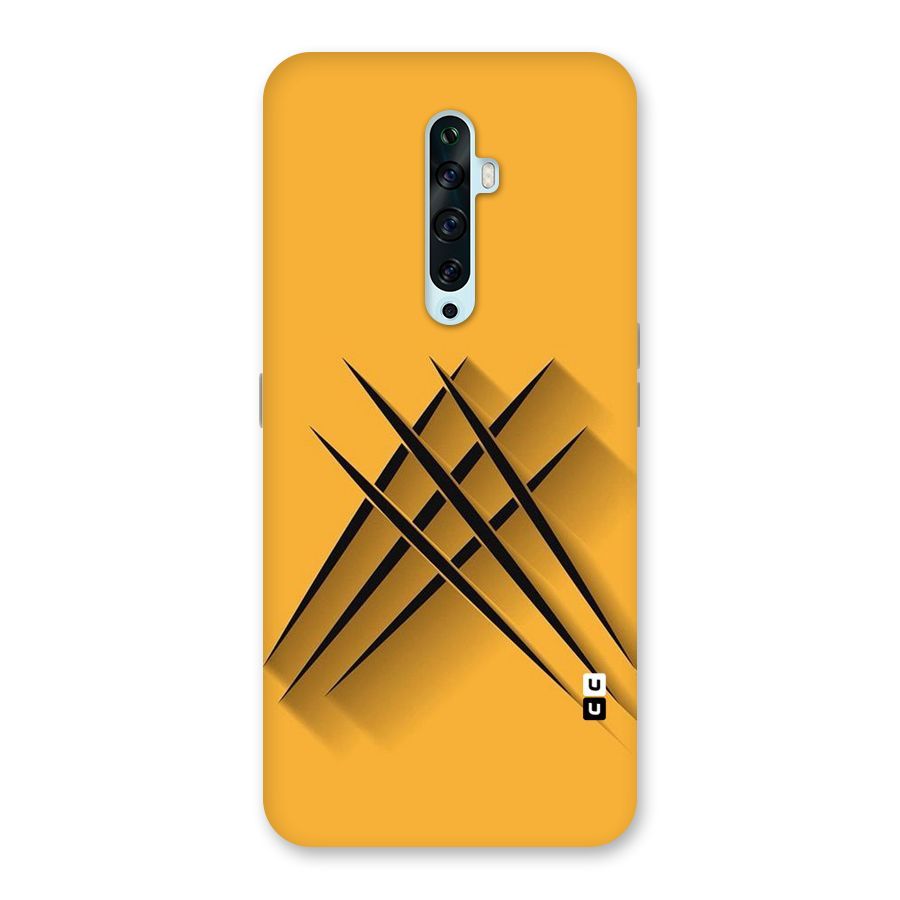 Black Paws Back Case for Oppo Reno2 Z