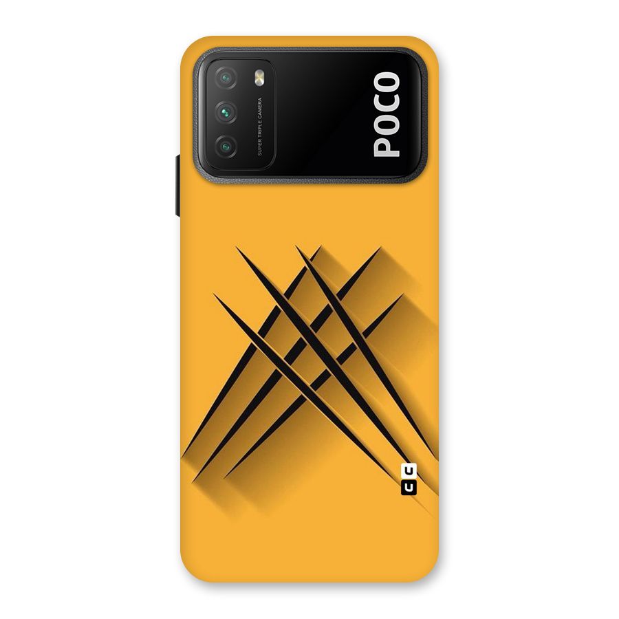 Black Paws Back Case for Poco M3