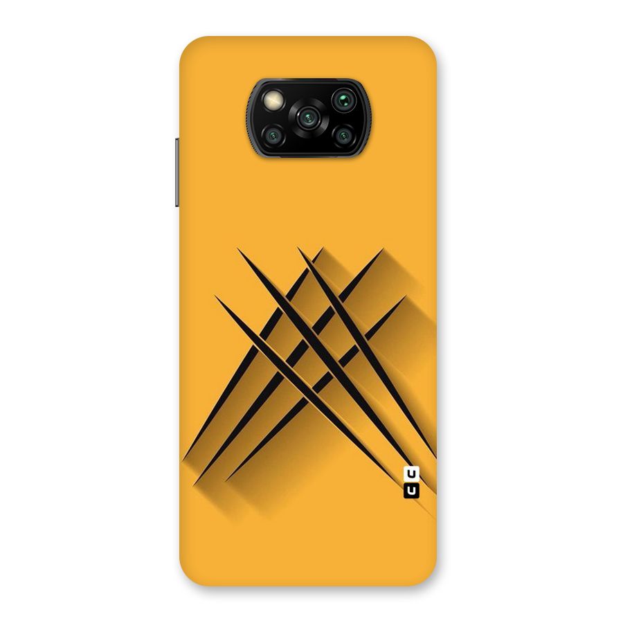 Black Paws Back Case for Poco X3