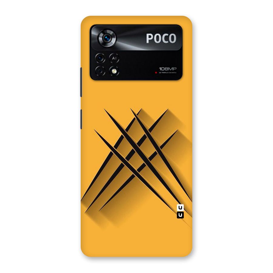 Black Paws Back Case for Poco X4 Pro 5G