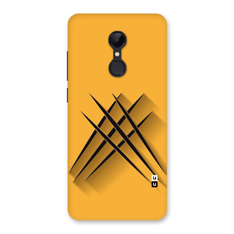 Black Paws Back Case for Redmi 5