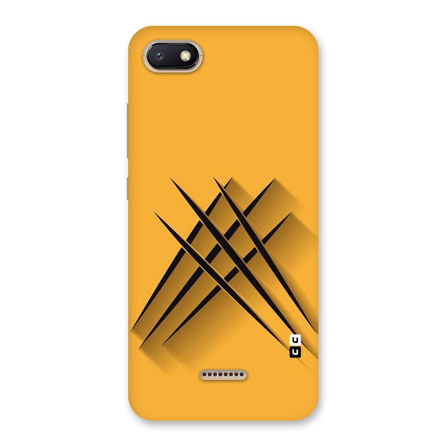 Black Paws Back Case for Redmi 6A