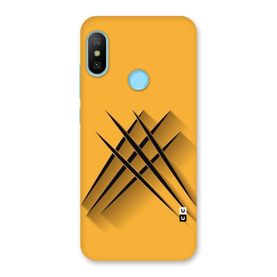 Black Paws Back Case for Redmi 6 Pro