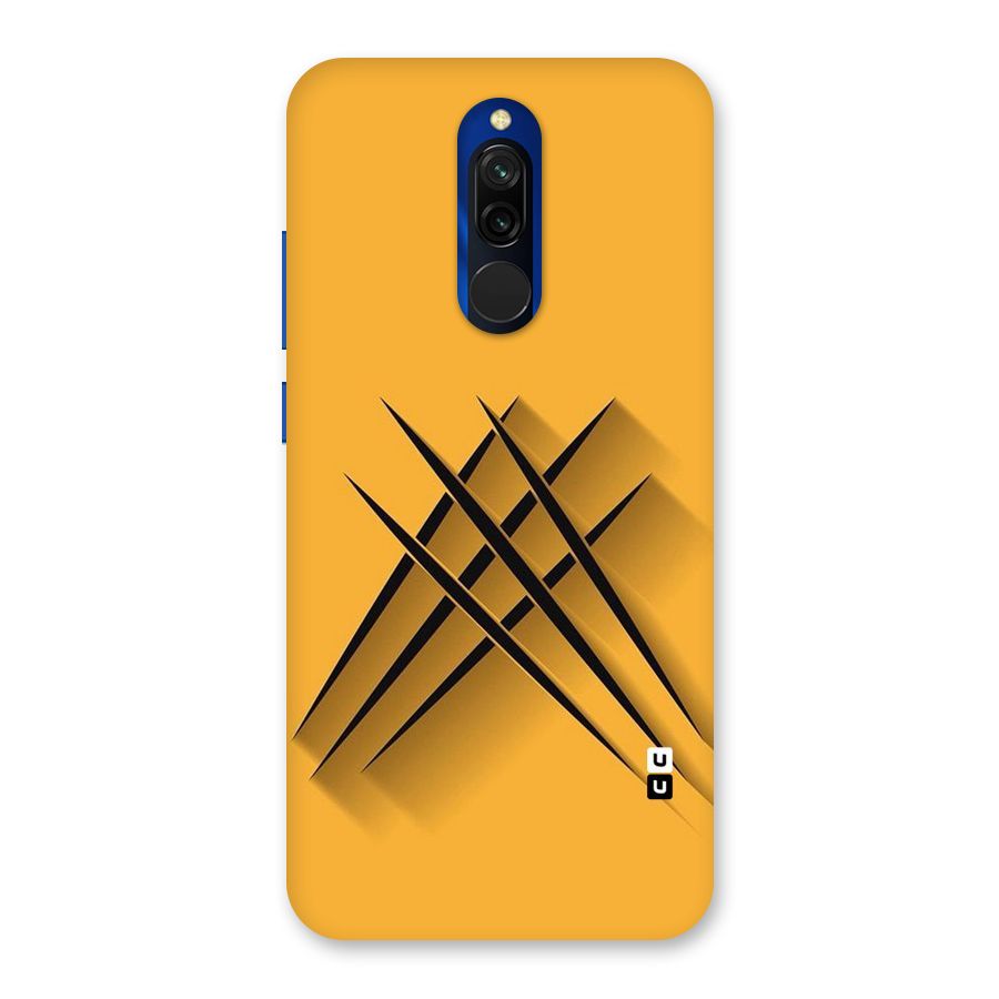 Black Paws Back Case for Redmi 8