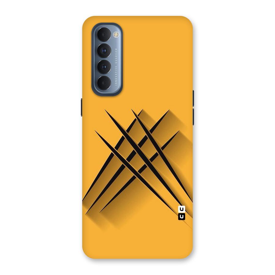 Black Paws Back Case for Reno4 Pro