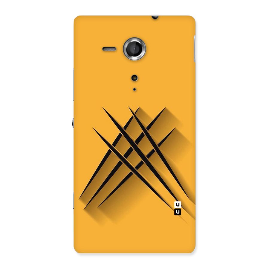 Black Paws Back Case for Sony Xperia SP