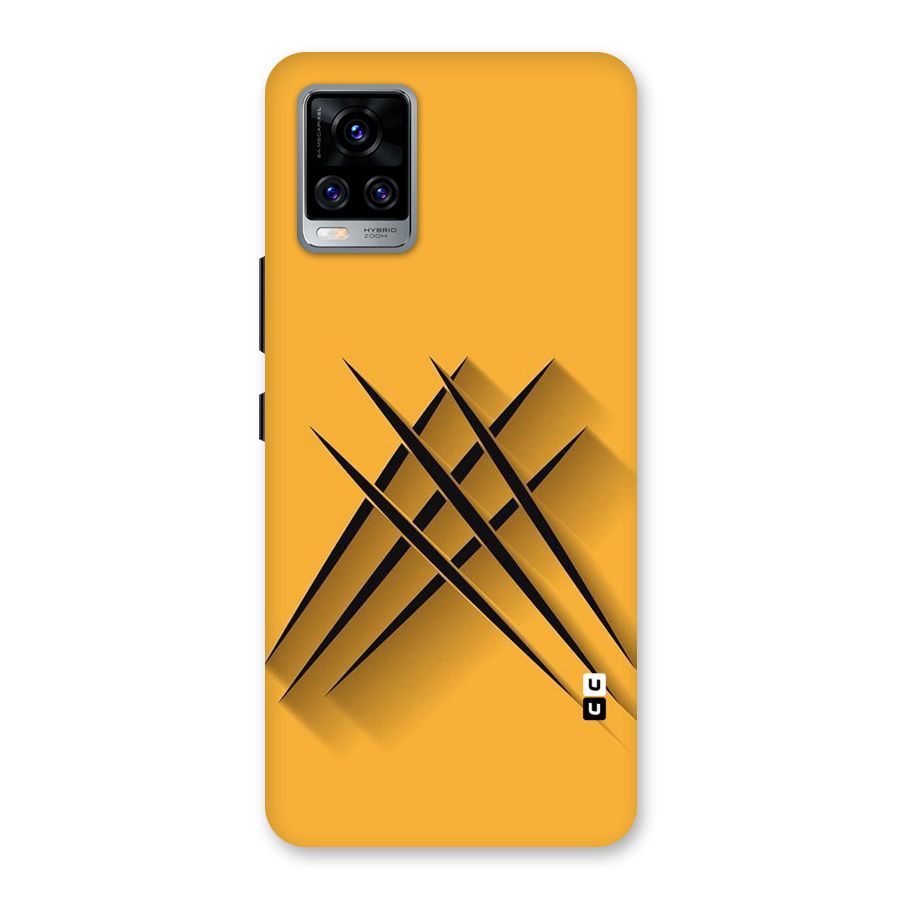 Black Paws Back Case for Vivo V20 Pro