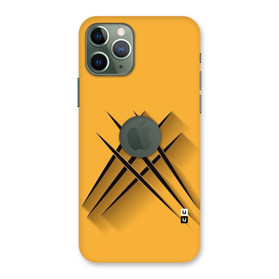 Black Paws Back Case for iPhone 11 Pro Logo  Cut