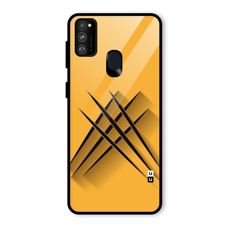 Black Paws Glass Back Case for Galaxy M30s