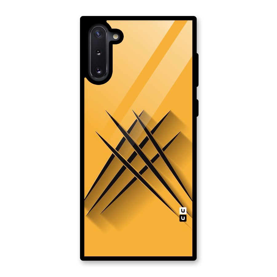Black Paws Glass Back Case for Galaxy Note 10