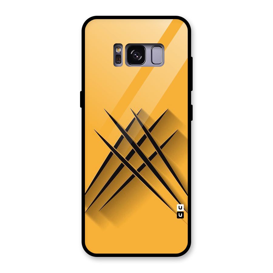 Black Paws Glass Back Case for Galaxy S8