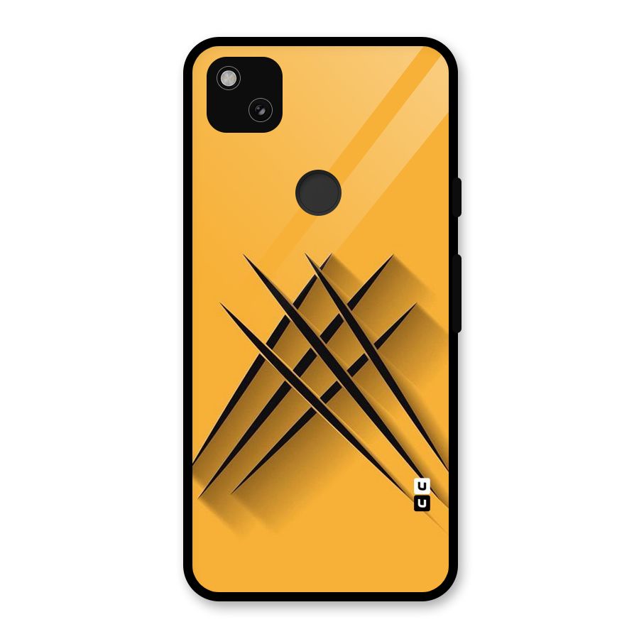 Black Paws Glass Back Case for Google Pixel 4a