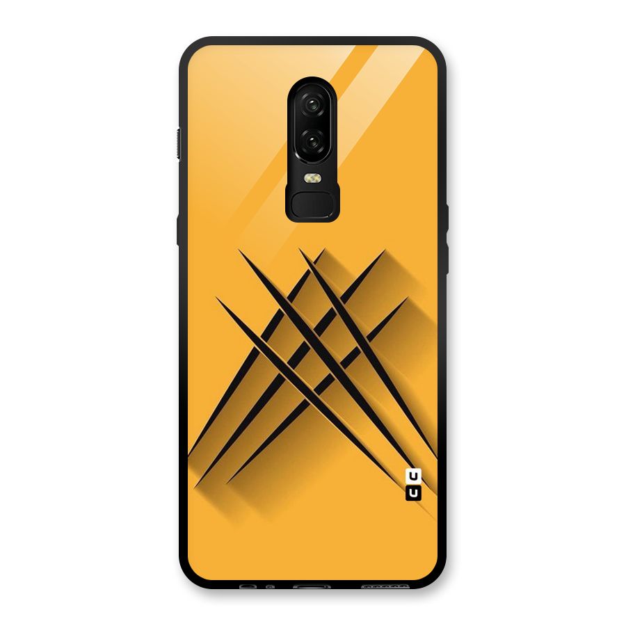 Black Paws Glass Back Case for OnePlus 6