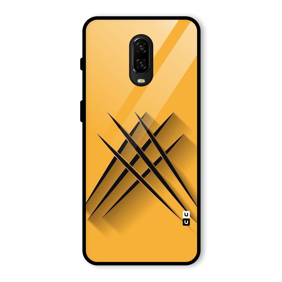 Black Paws Glass Back Case for OnePlus 6T