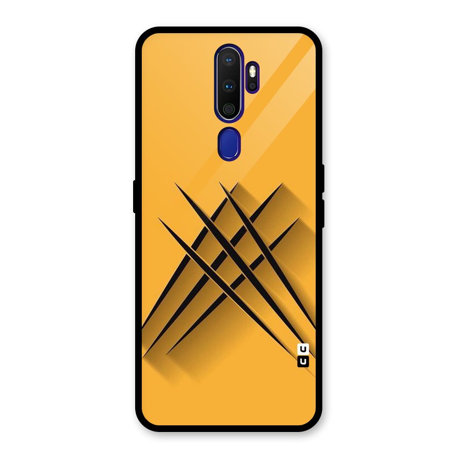 Black Paws Glass Back Case for Oppo A9 (2020)