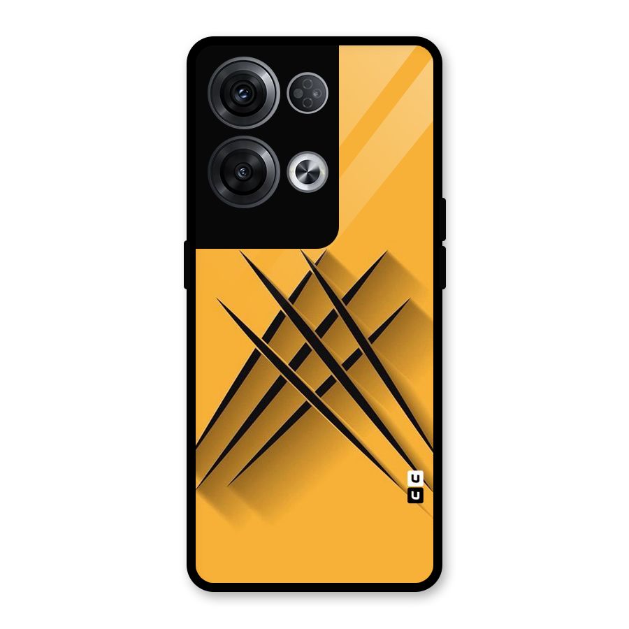 Black Paws Glass Back Case for Oppo Reno8 Pro 5G