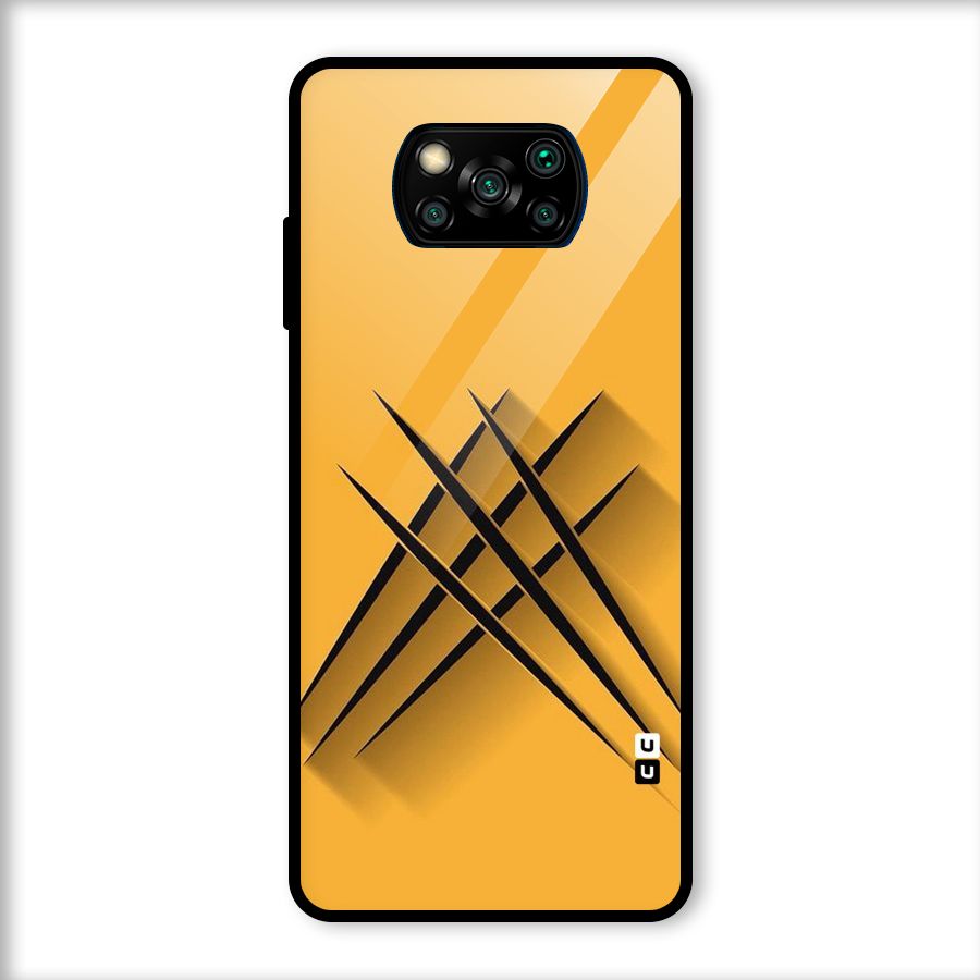 Black Paws Glass Back Case for Poco X3