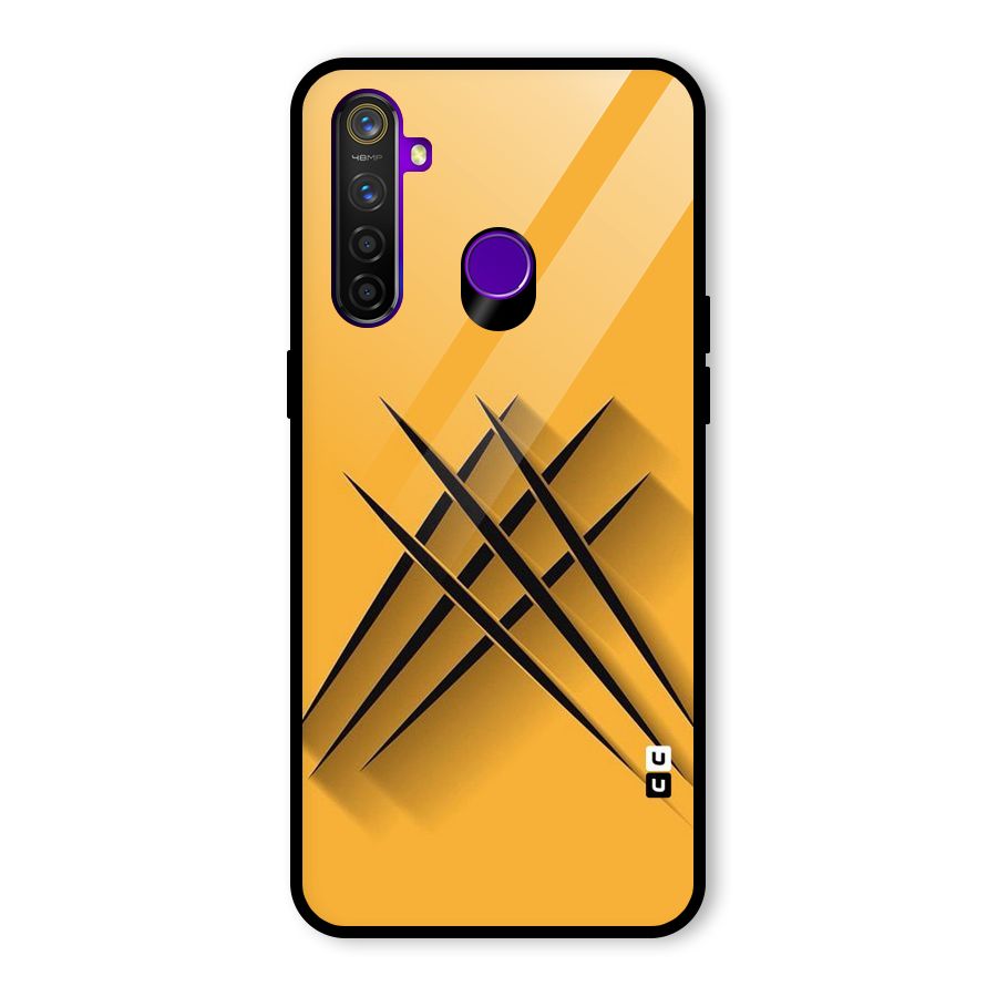 Black Paws Glass Back Case for Realme 5 Pro