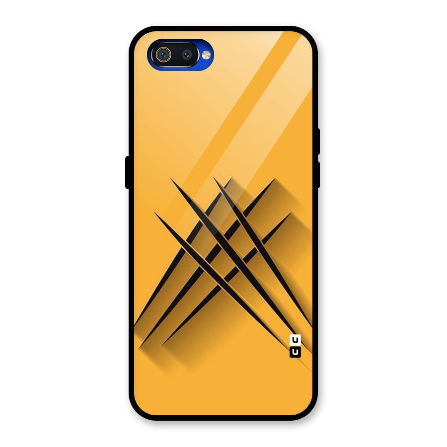 Black Paws Glass Back Case for Realme C2
