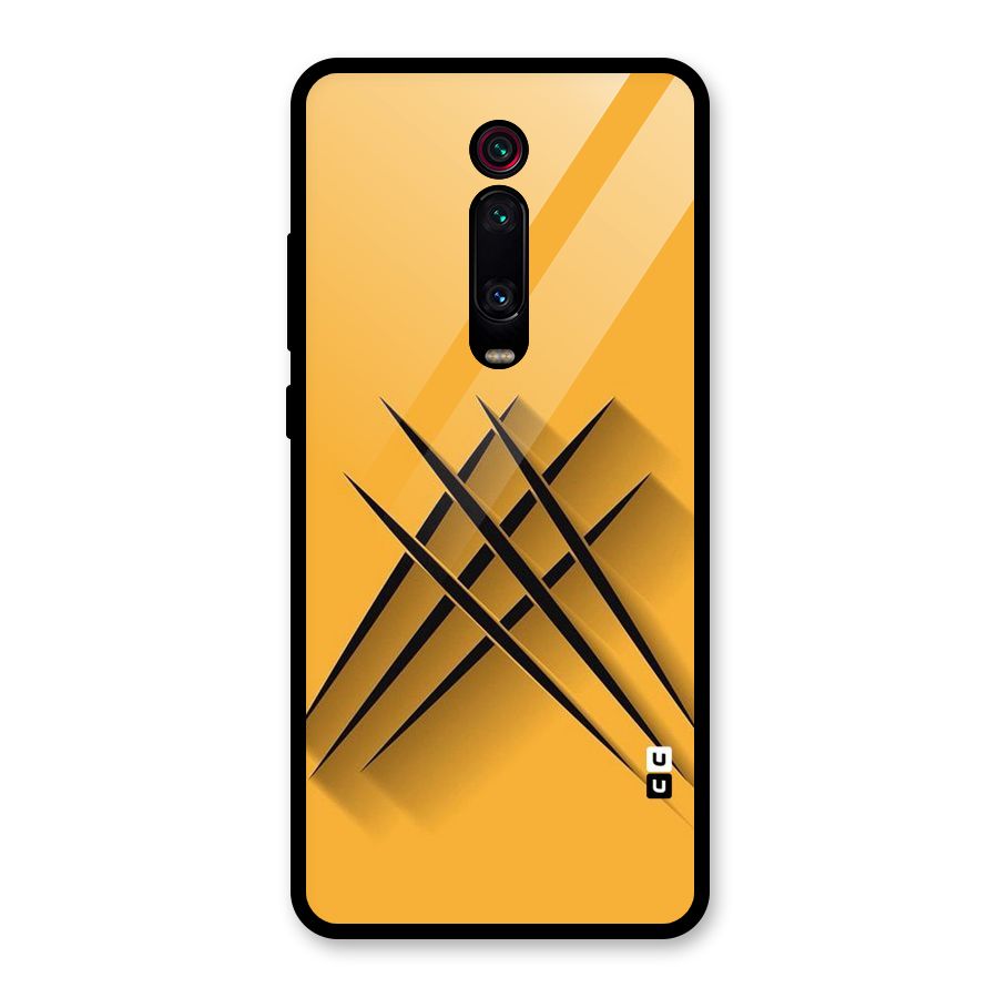 Black Paws Glass Back Case for Redmi K20 Pro
