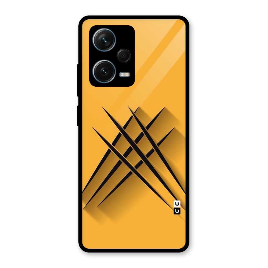 Black Paws Glass Back Case for Redmi Note 12 Pro Plus 5G