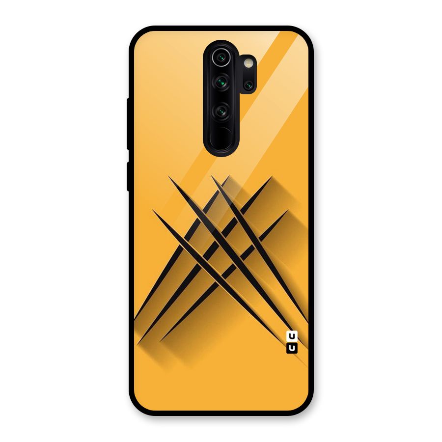 Black Paws Glass Back Case for Redmi Note 8 Pro