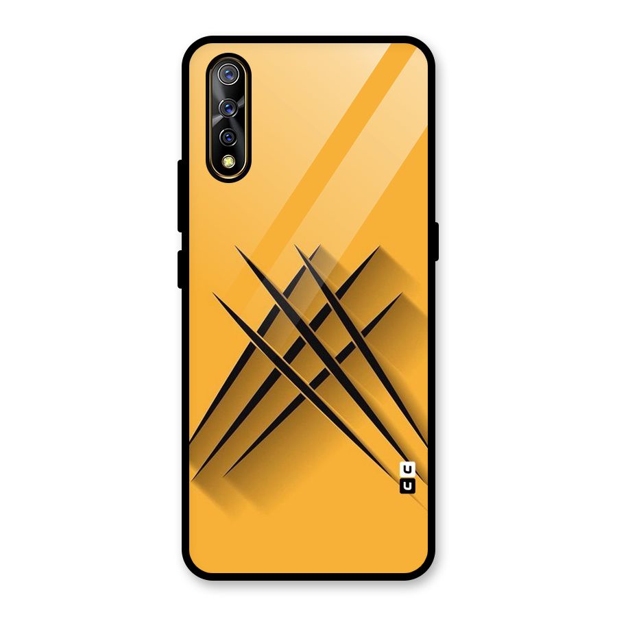 Black Paws Glass Back Case for Vivo S1