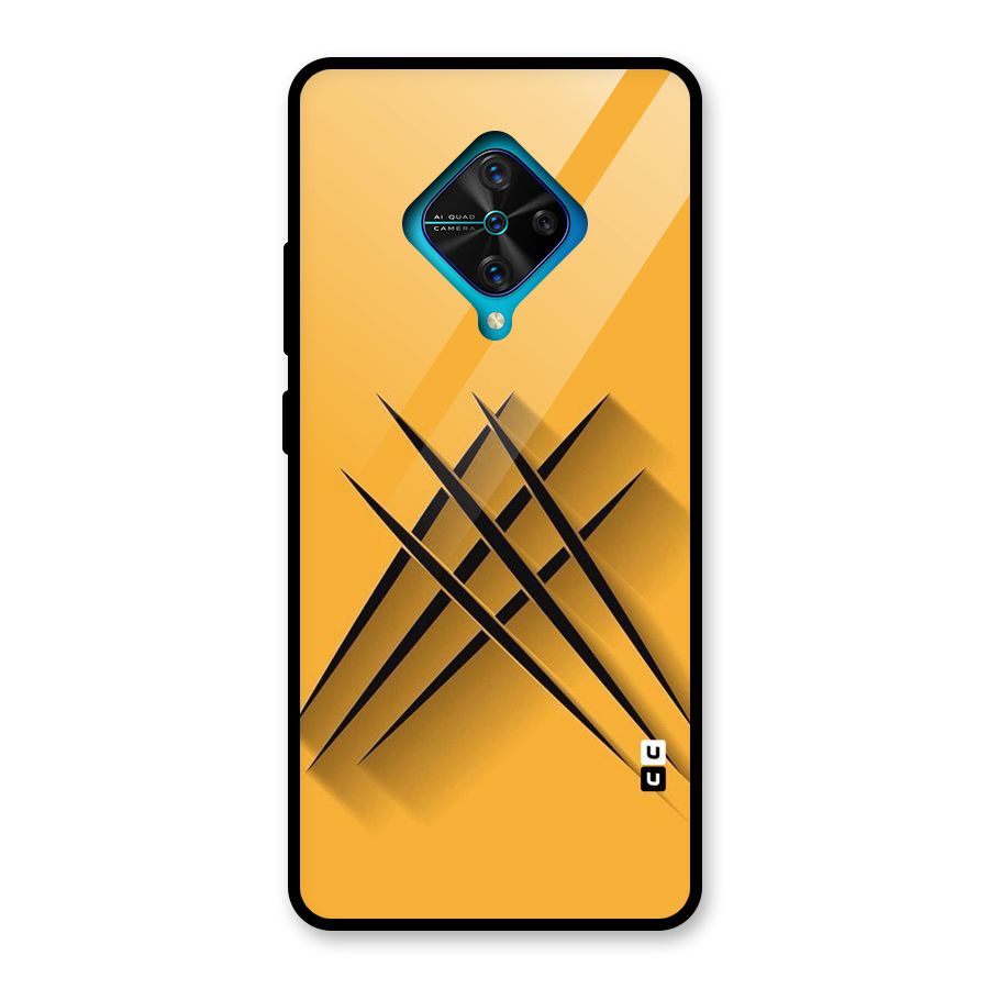 Black Paws Glass Back Case for Vivo S1 Pro