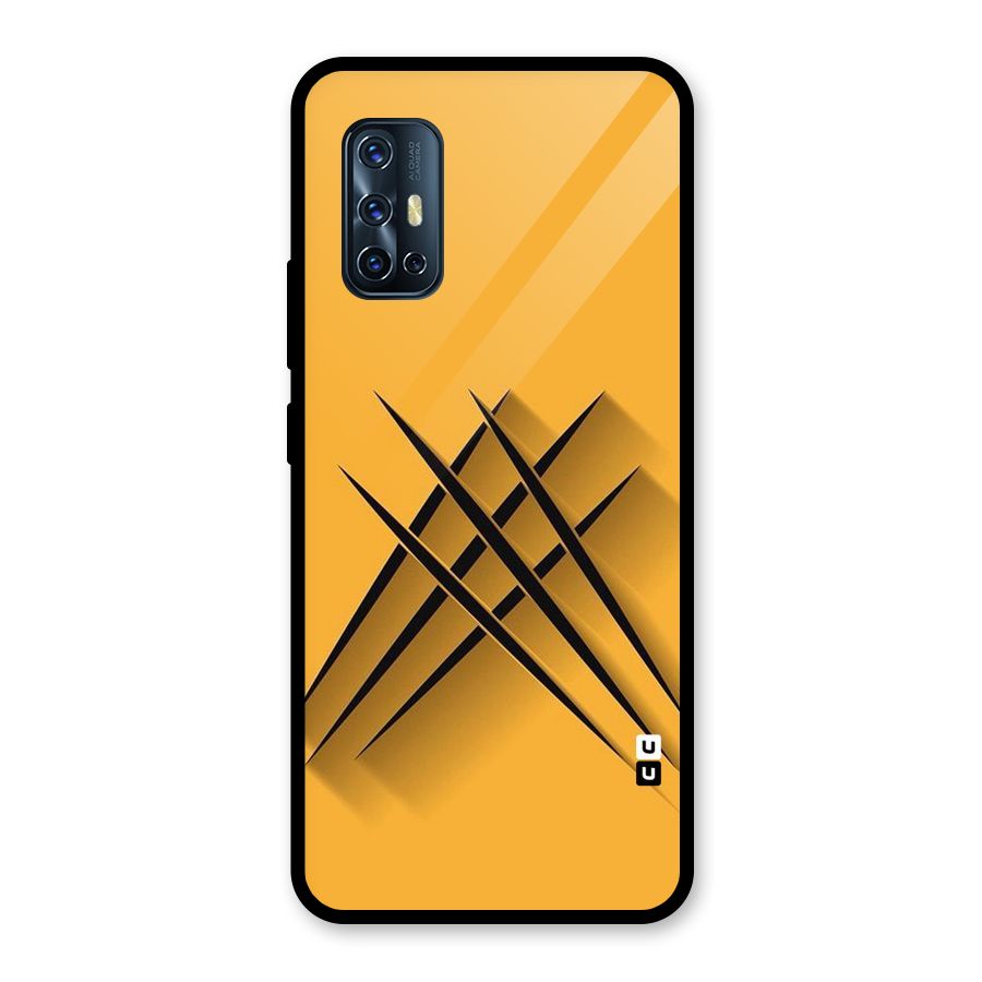 Black Paws Glass Back Case for Vivo V17