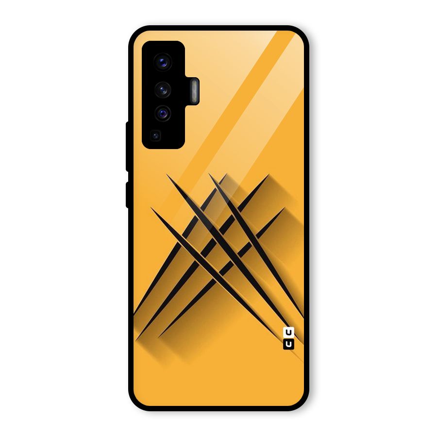 Black Paws Glass Back Case for Vivo X50