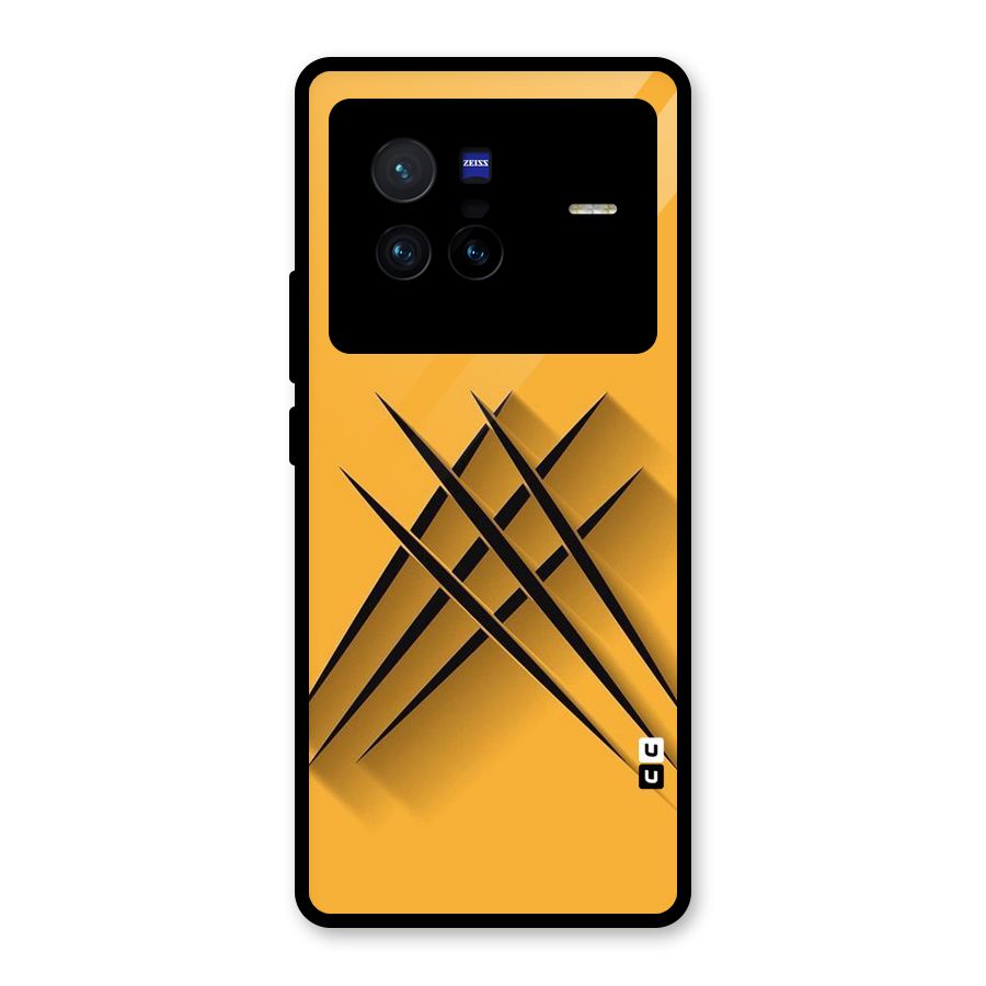 Black Paws Glass Back Case for Vivo X80