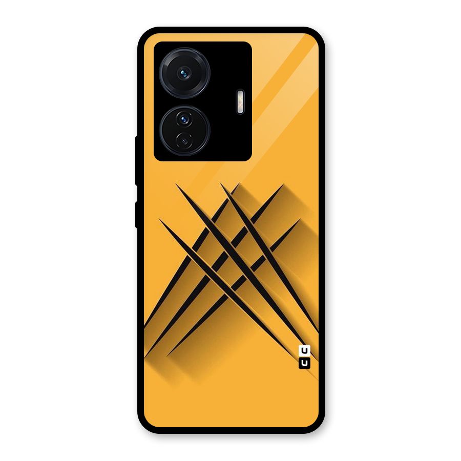 Black Paws Glass Back Case for Vivo iQOO Z6 Pro