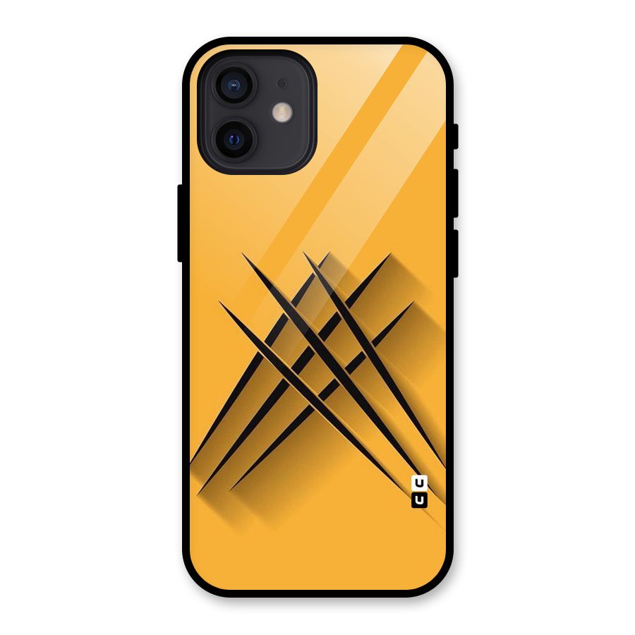 Black Paws Glass Back Case for iPhone 12