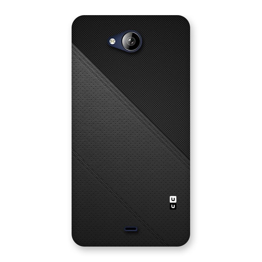 Black Polka Stripe Back Case for Canvas Play Q355