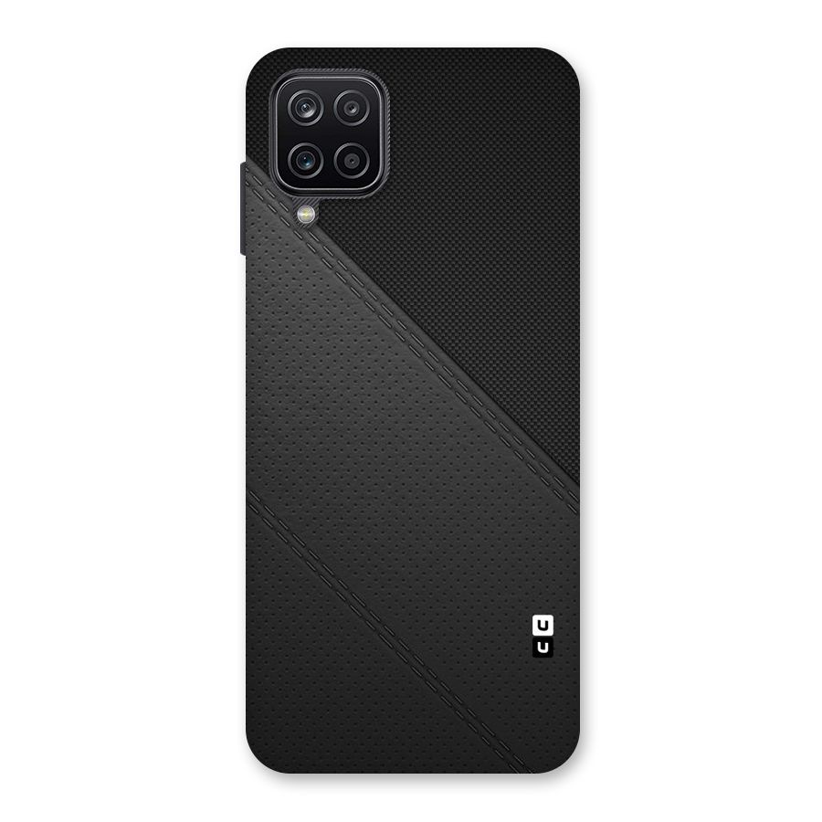Black Polka Stripe Back Case for Galaxy A12