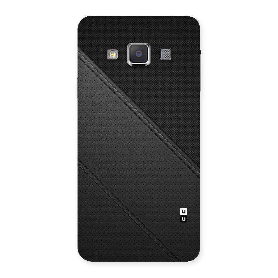 Black Polka Stripe Back Case for Galaxy A3