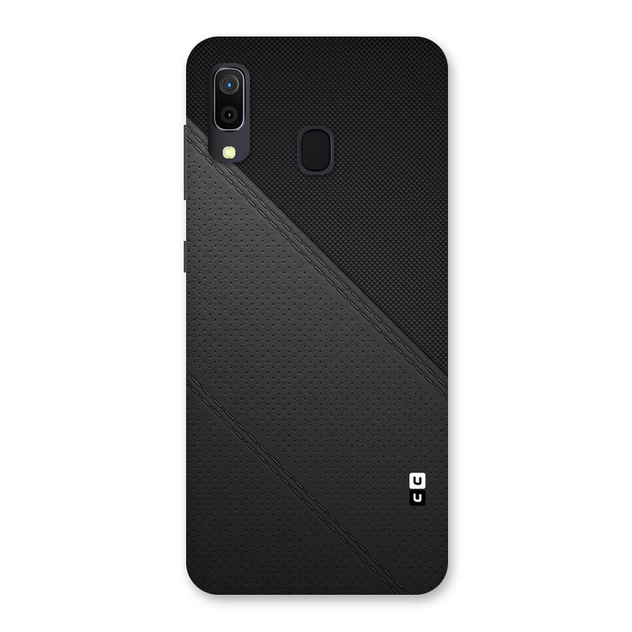 Black Polka Stripe Back Case for Galaxy A30
