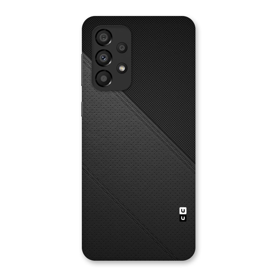Black Polka Stripe Back Case for Galaxy A33 5G