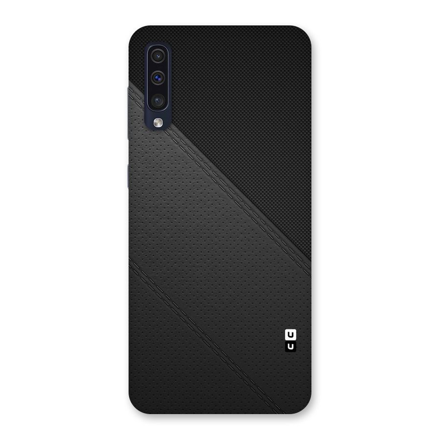 Black Polka Stripe Back Case for Galaxy A50s