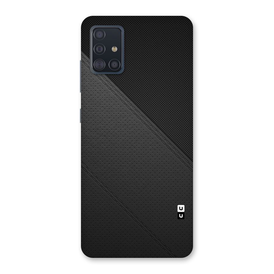 Black Polka Stripe Back Case for Galaxy A51