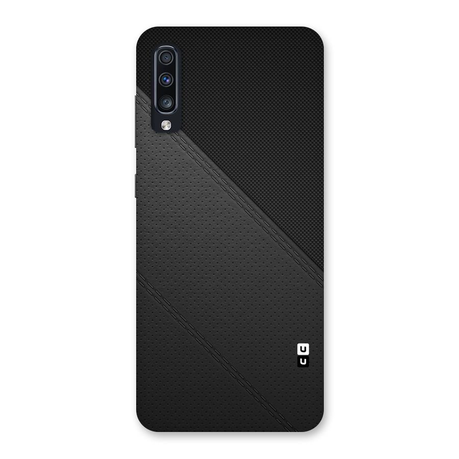 Black Polka Stripe Back Case for Galaxy A70