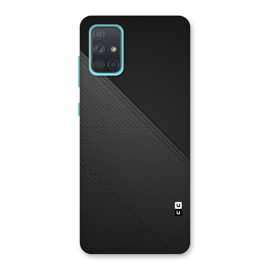 Black Polka Stripe Back Case for Galaxy A71
