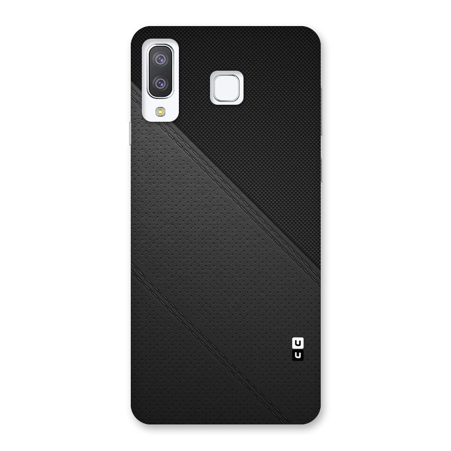 Black Polka Stripe Back Case for Galaxy A8 Star