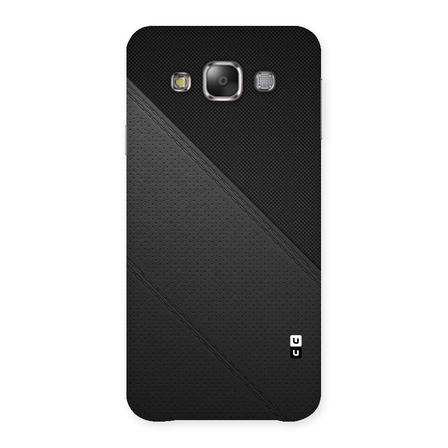 Black Polka Stripe Back Case for Galaxy E7