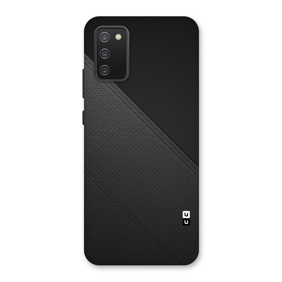 Black Polka Stripe Back Case for Galaxy F02s