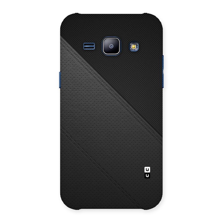 Black Polka Stripe Back Case for Galaxy J1
