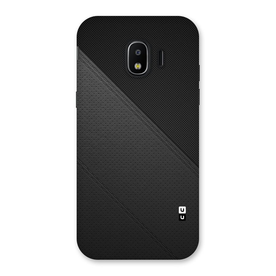 Black Polka Stripe Back Case for Galaxy J2 Pro 2018