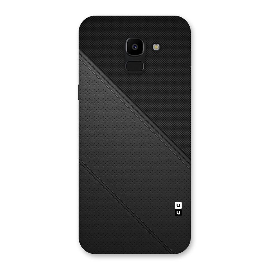 Black Polka Stripe Back Case for Galaxy J6