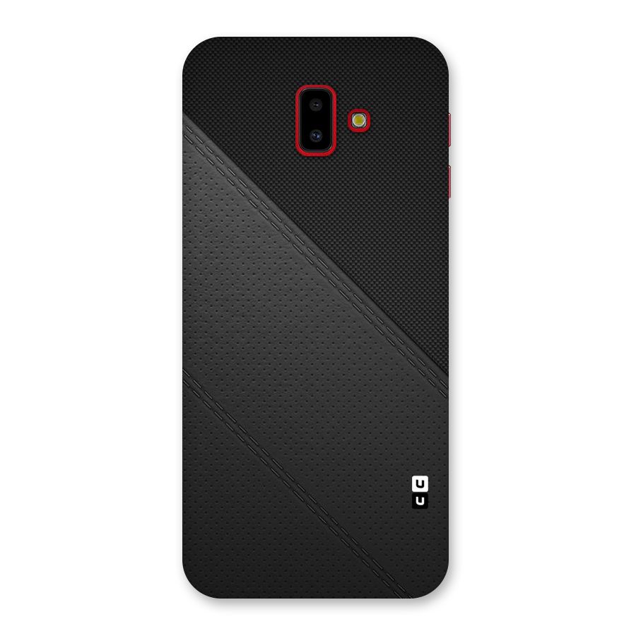 Black Polka Stripe Back Case for Galaxy J6 Plus